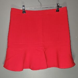 Express Vibrant Red Mini Skirt